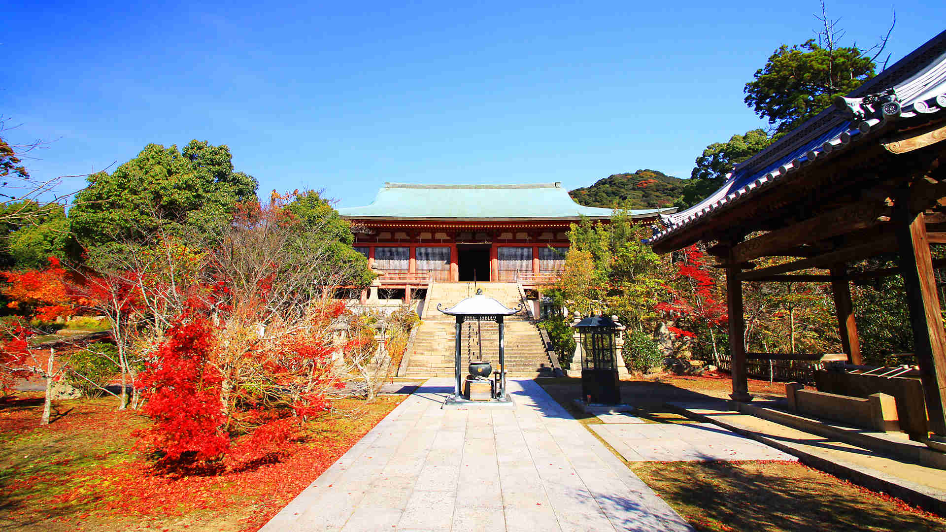 神戸で唯一国宝に指定された太山寺の本堂