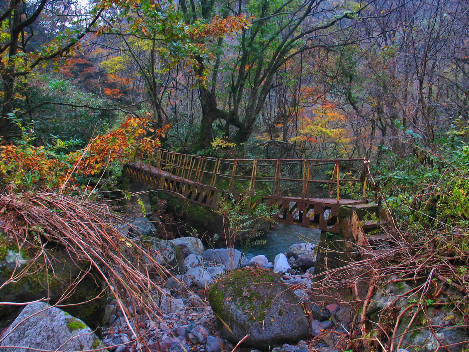 霧ヶ滝渓谷の鉄橋