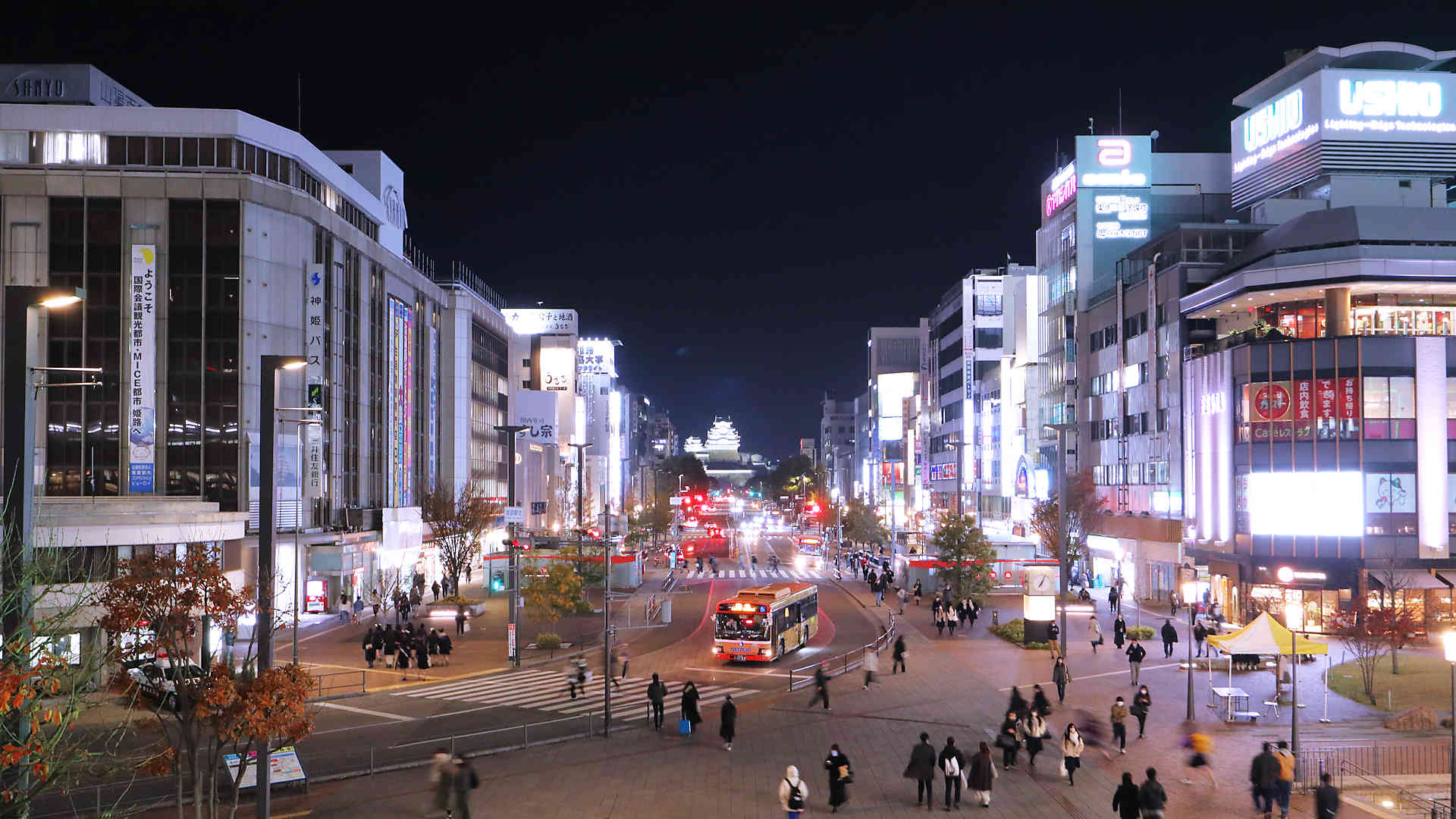 姫路駅展望台「キャッスルビュー」からの夜景