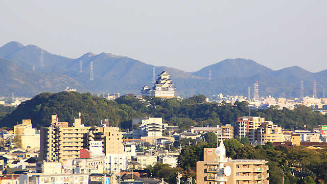 蛤山からの眺め　姫路城