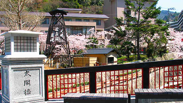 有馬温泉 太閤橋の桜