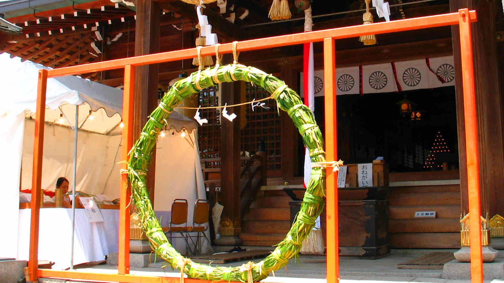 海神社夏祭り17 茅の輪くぐりと万燈祭