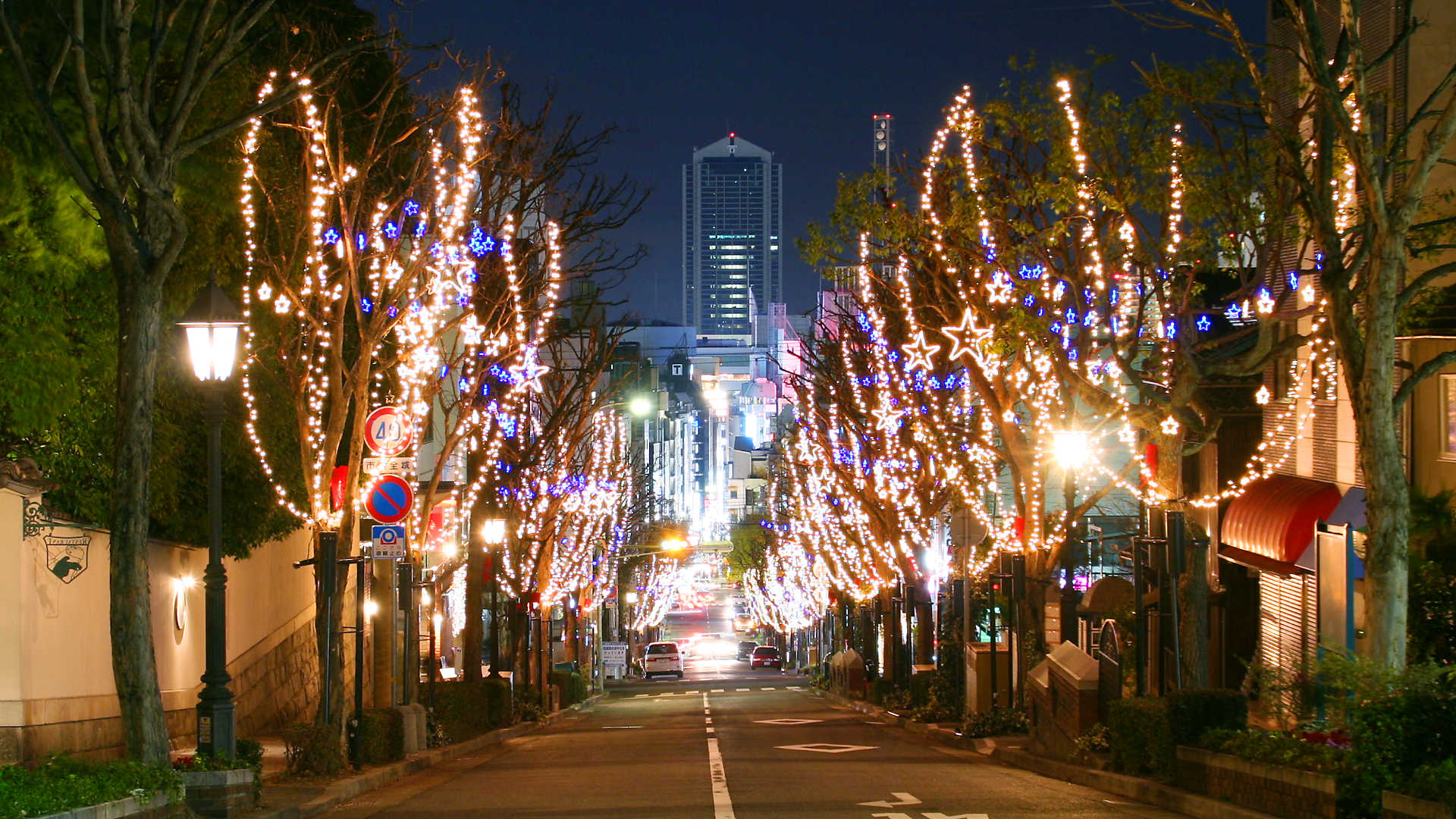 神戸北野クリスマスストリート 神戸異人館のクリスマスイルミネーション