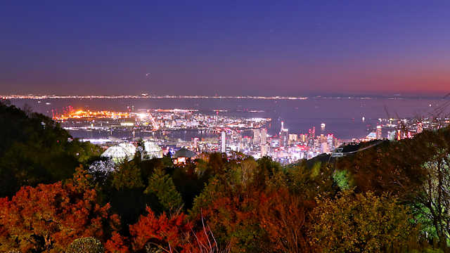 神戸布引ハーブ園「神戸1000万ドルの夜景」