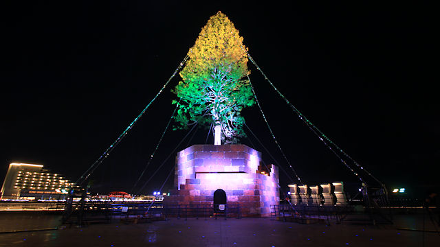 神戸メリケンパークの「世界一のクリスマスツリー」