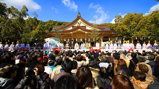 湊川神社の節分祭