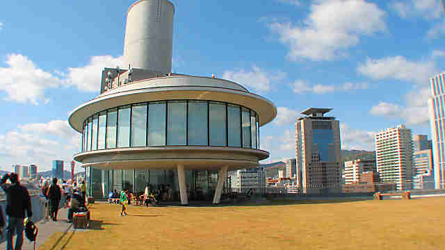 神戸税関の展望室と屋上