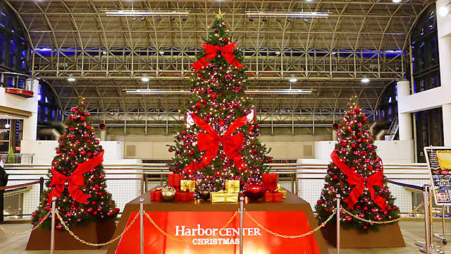 ハーバーセンター スペースシアターのクリスマスツリー