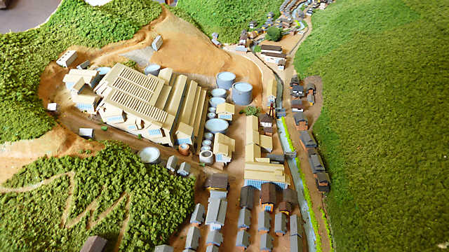 ムーセ旧居 神子畑選鉱場の模型