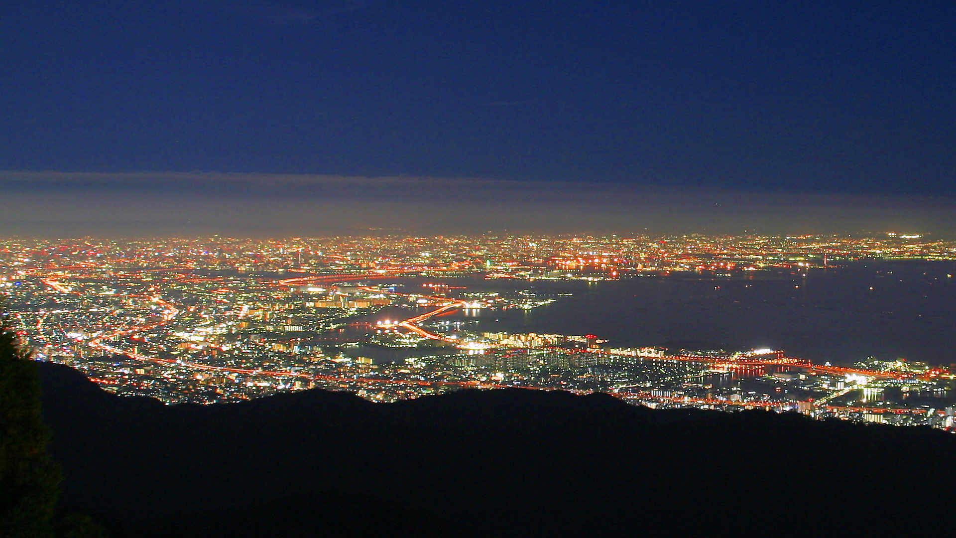 六甲ガーデンテラスの夜景 神戸1000万ドルの夜景