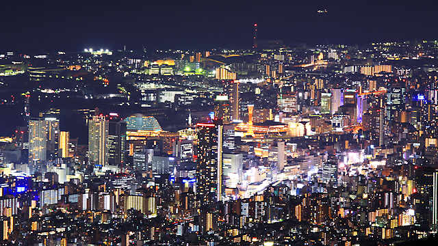 神戸、元町、三宮、和田岬の夜景