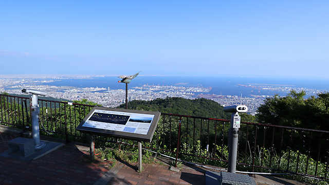 「六甲山天覧台」から見る風景
