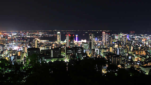 ビーナスブリッジから見る神戸の夜景