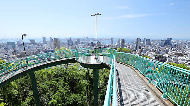 ビーナスブリッジと神戸の風景